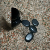 8 pc MASSAGE STONES 4 larg/4 small HEAT THERAPY