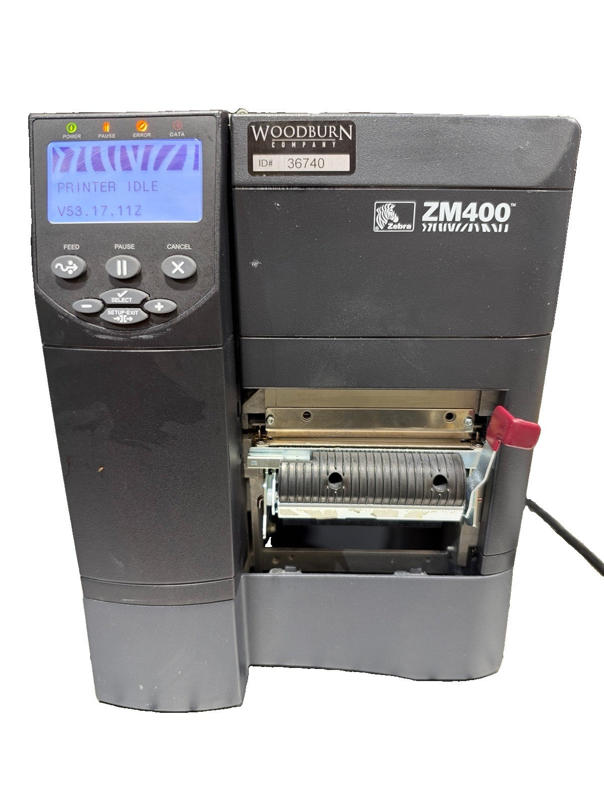 Zebra ZM400 ZM400-3001-4000T Industrial Thermal Barcode Label Printer
