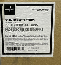 Medline GEMCORNER 6”x6” Blue Foam Corner/Equipment Protectors Case of 100