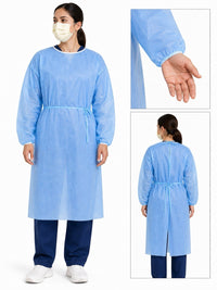 Halyard 54311 Tri-Layer AAMI 3 Isolation Gown XL Blue 100/Case