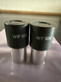 Pair WF10X Wide Field Eyepiece Lens for Biological Microscope
