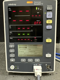Mindray Datascope Accutorr V, SPO2, Temp, Tested, SN A7510631E1