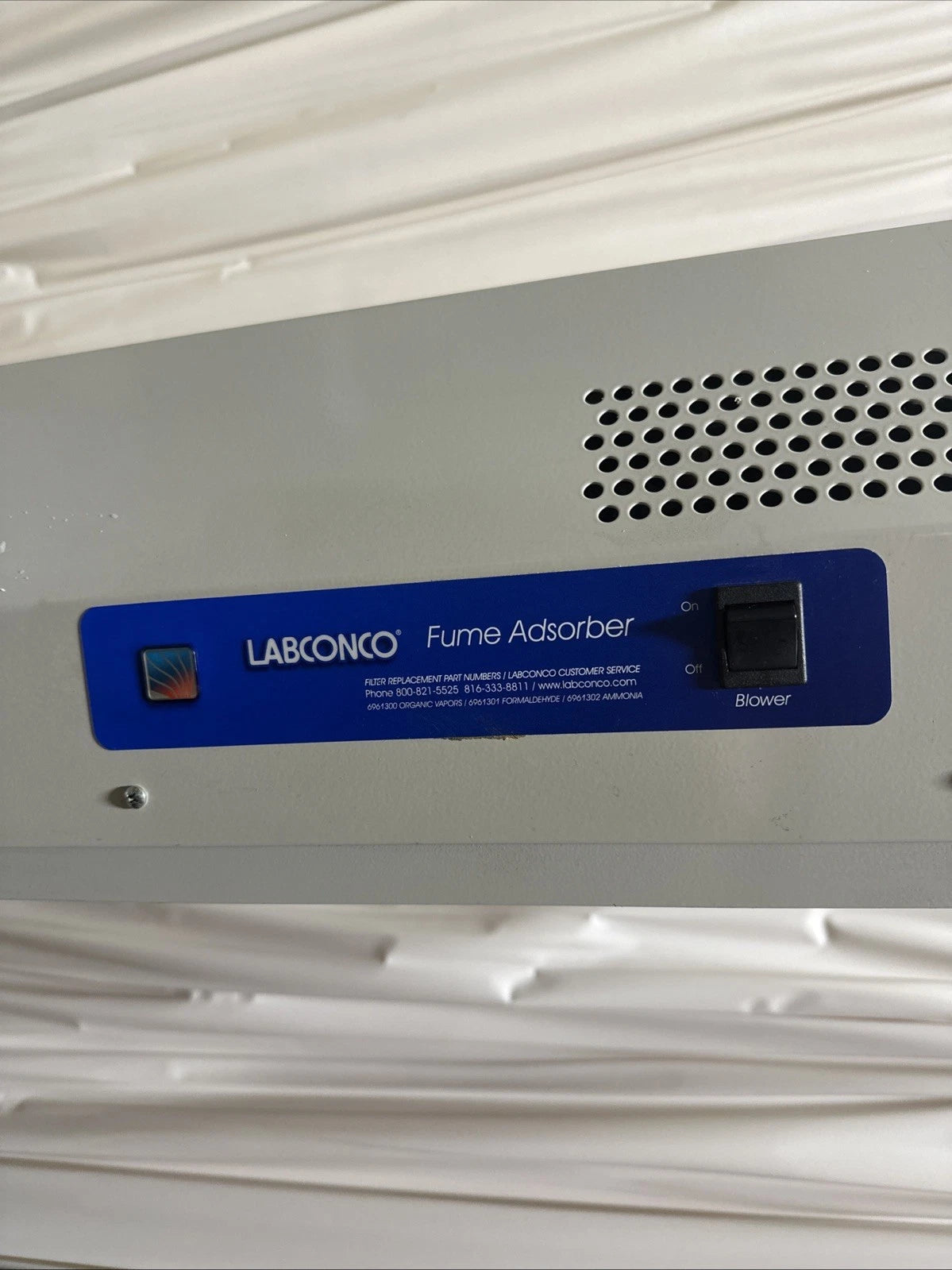 LABCONCO Cat No 3955400 Fume Adsorber SN 110441325