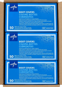 Medline NON27200 Blue Impervious Boot Covers Non-Skid Regular Large 150/Case
