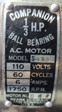 Welch DuoSeal 1400 Belt Drive Rotary Vane Dual Stage Mechanical Vacuum Pump