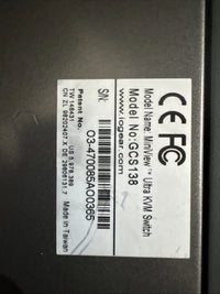 IOGEAR GCS138 KVM Switch VGA, PS/2 for 1-Console to 8-Computers w/Power Adapter