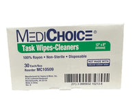 MediChoice MC10509 Rayon Task Wipes 12” x 8” Case of 32 Boxes (960 Wipes)