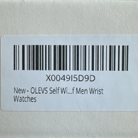 Olevs Men’s Watch Skeleton 5 Hands Gold Band, Gold Dial