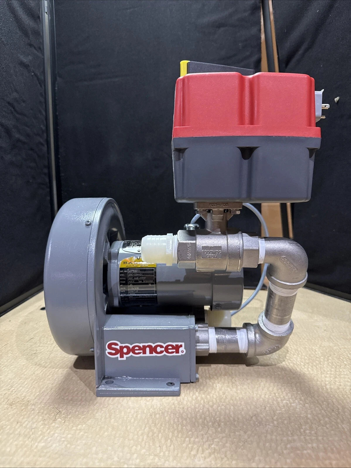 Spencer Vortex Blower VB-002SB-001 / VBA90201 W/ Valworx Electric Actuator