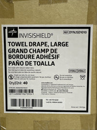 Medline InvisiShield Large Towel Drape – Adhesive Border – Sterile – Lot Of 40