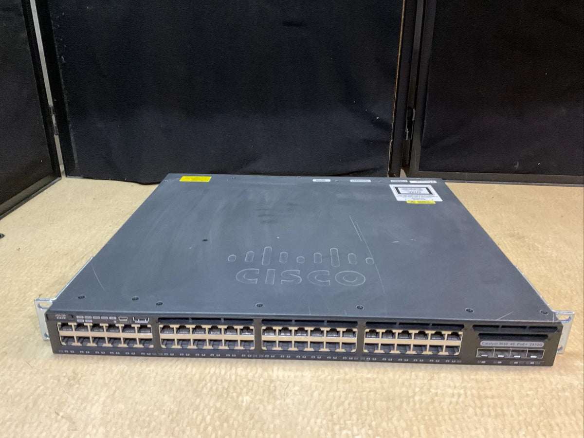 Cisco WS-C3650-48FD-S V04 Gigabit Managed Switch Catalyst 3650 48 PoE+ 2x10G