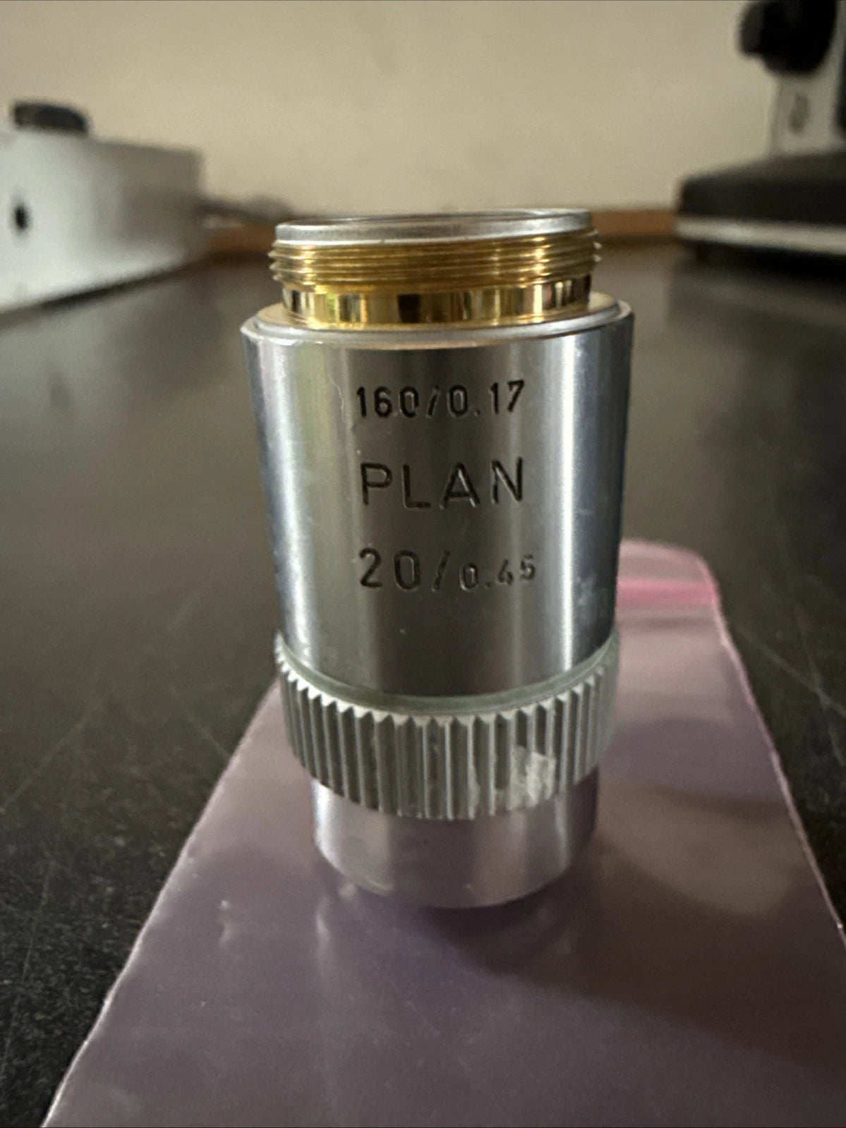 Leitz Wetzlar PLAN 20/0.45 Objective Lens 519865