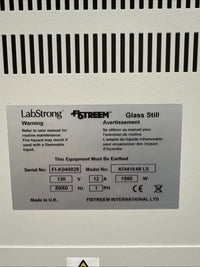 Labstrong Barnstead Fistreem II Glass Still Model: A74415-60 LS