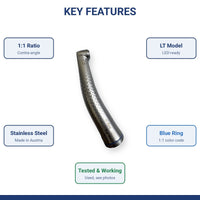 W&H Synea WA-56 LT 1:1 Contra-Angle Handpiece Made in Austria