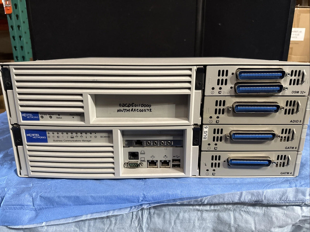 Nortel BCM400 Business Communications Module w/ DSM32+ & ADID 8, GATM 8, GATM 4