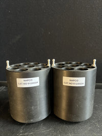 Lot of 2 NAPCO 51230224 Centrifuge Swing Bucket Tube Adapters 9 Well