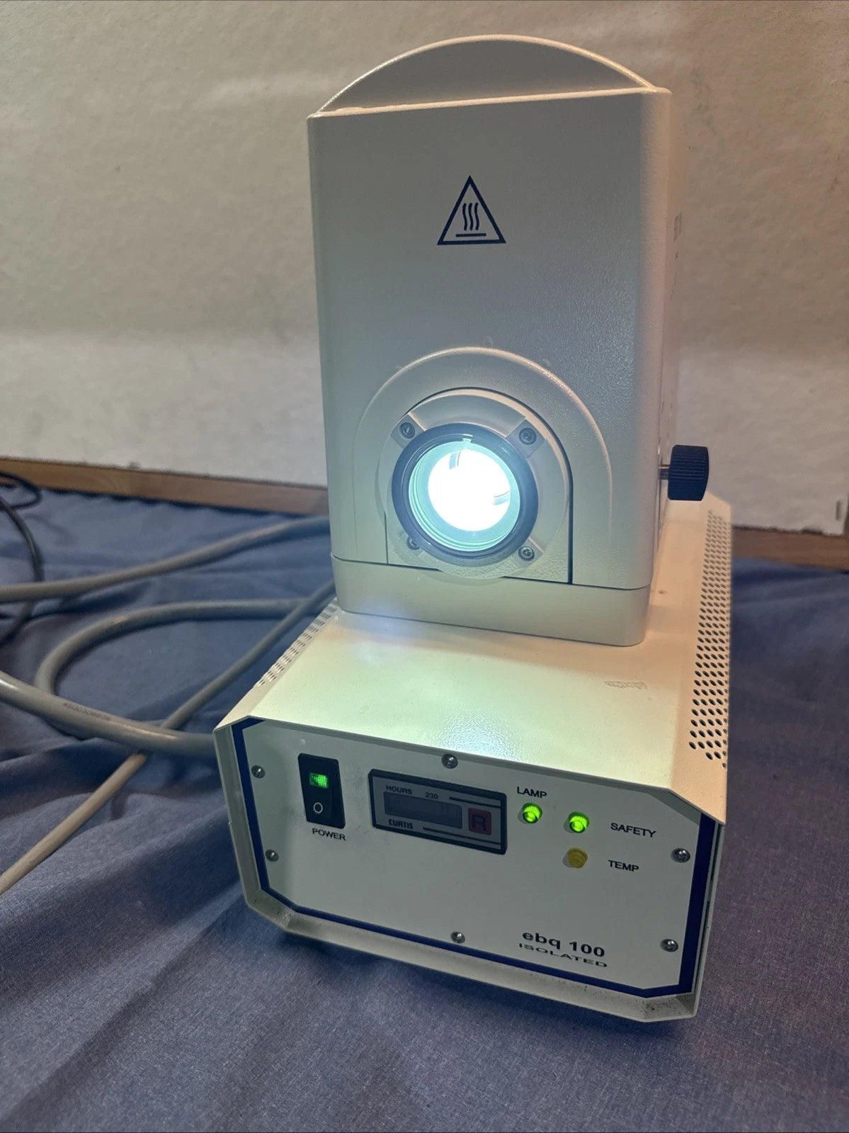 Zeiss Microscope HBO 100 Mercury Lamphouse with ebq 100 Power Supply