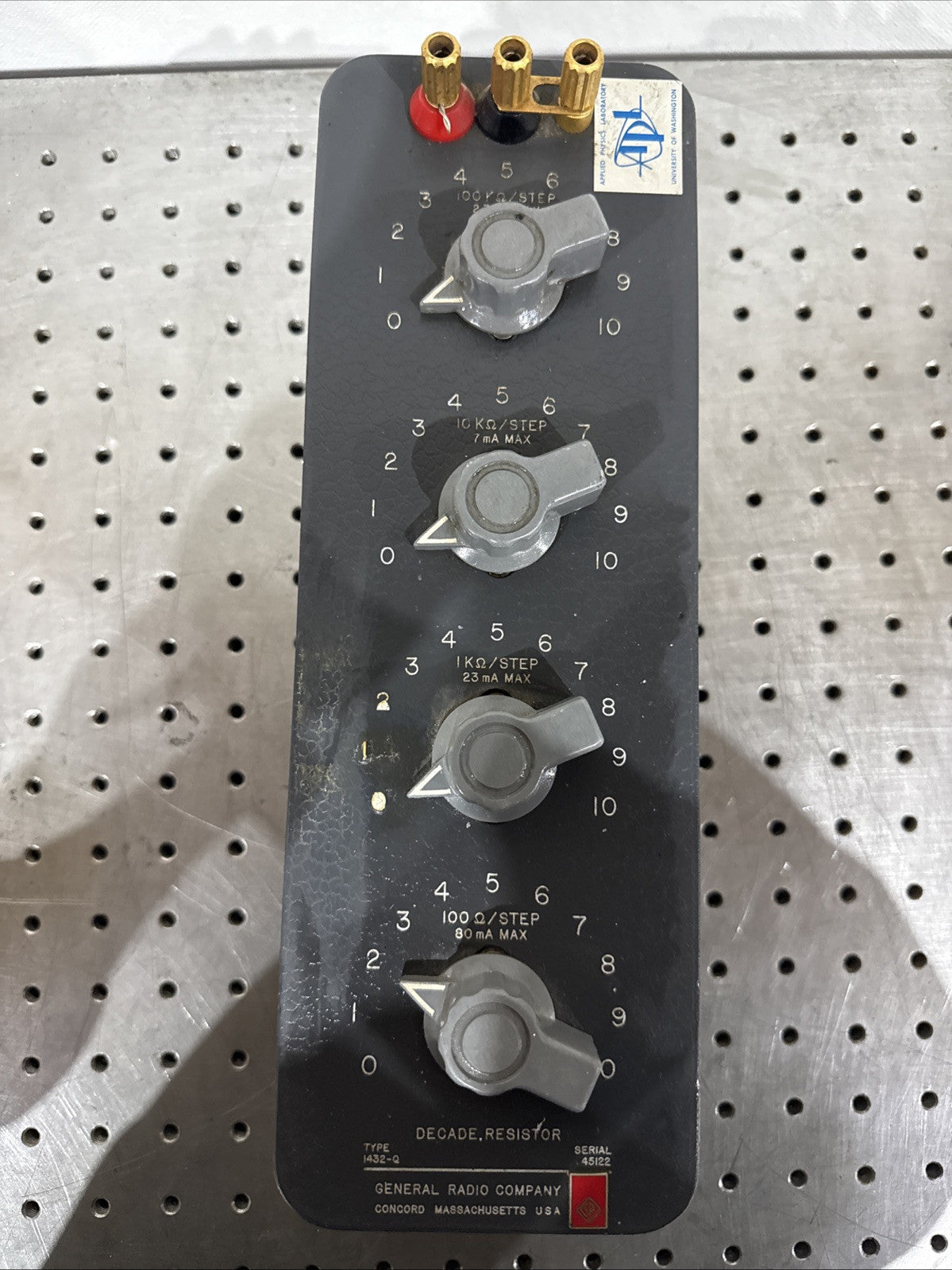 GR General Radio 1432-Q Dial Decade Resistor