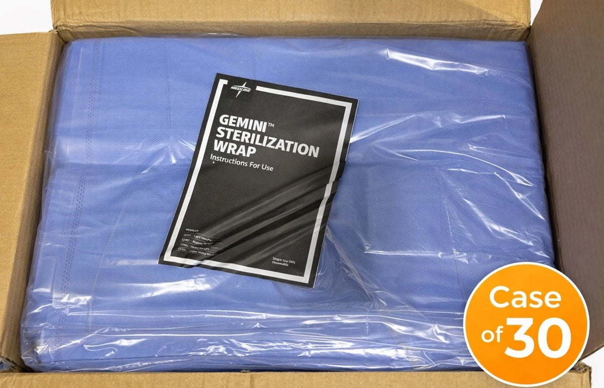 Medline GEM3148TC Sterilization Wrap 48x48 Blue Case of 30
