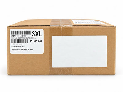 Medline MDT046811XXXL Resistat Lab Coat Light Blue 3XL Case of 12