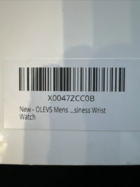 OLEVS Mens Watch Triple Dial, Blue Face, Stainless Steel Band, Diamond