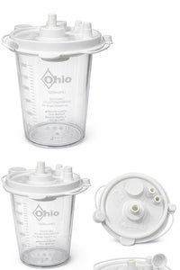 Ohio Suction Canister with Lid 1200cc