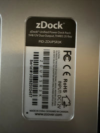 zDock Battery Charger 3 bay Slots ZDUPSR3K
