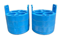 Lot of 2 Blue Centrifuge Tube Rotor Adapters 4 Position 25mm Laboratory