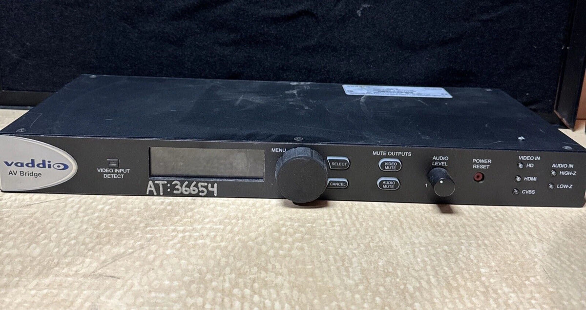 VADDIO AV BRIDGE HDMI 998-8210-000 W/ RACK MOUNTS, No Power Cord
