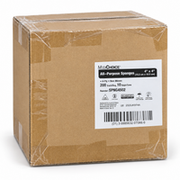 MediChoice All-Purpose Sponges 4x4 4-Ply Non-Woven Non-Sterile 2000/Cs SPNG4502