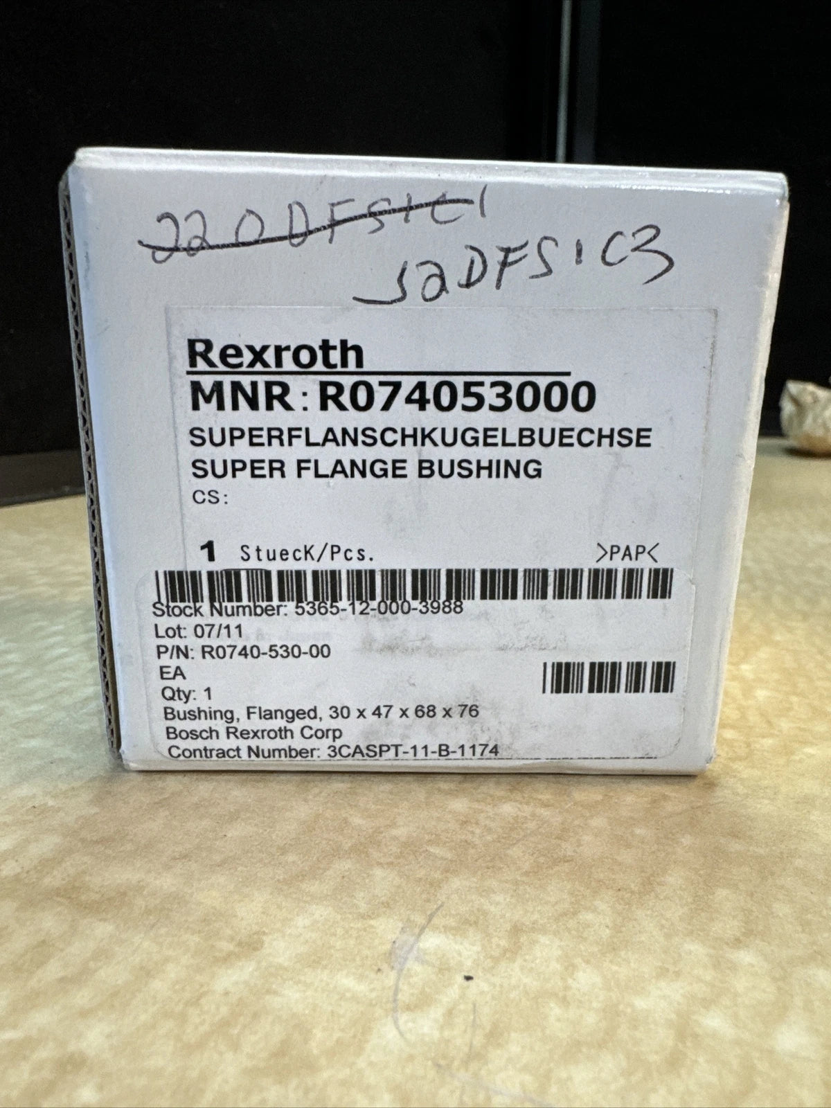 BOSCH REXROTH R074053000 SUPER FLANGE BUSHING U3S