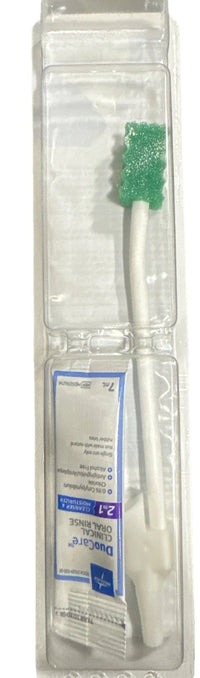 Lot Of 10 Medline DuoCare Clinical Oral Care Tray, Suction Swab, MDS09651EDC
