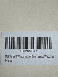 Olevs Men’s Watch Skeleton 5 Hands Silver Band, Black Dial