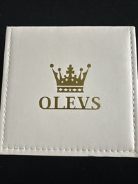 Olevs Men’s Watch Skeleton 5 Hands Gold/Silver Band, Blue Dial