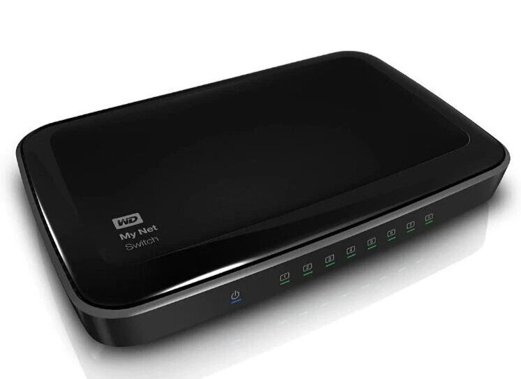 WD My Net Switch - 8 Port Gigabit Ethernet Network Switch - HD Media Switch
