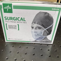 Medline 3-Ply Surgical Face Mask with Ties - 300 Count Case - (NON27377)