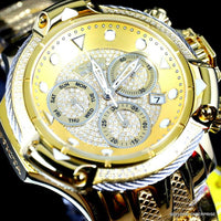 OLEVS 6617 Mens Automatic Skeleton Watch Moon Phase Green Dial Two-Tone Steel