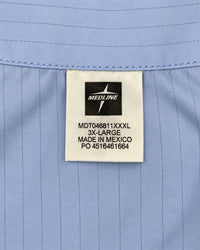 Medline MDT046811XXXL Resistat Lab Coat Light Blue 3XL Case of 12