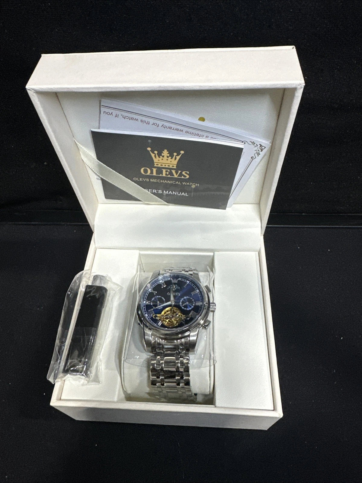 OLEVS Men's Automatic Mechanical Watches Luxury Dress Waterproof Self Winding...