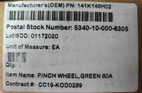 Generic 141K146H02 Pinch Wheel Green 60A 1.25x6"