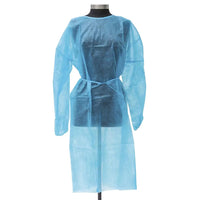 Halyard 69316 Film Gown XL Blue Thumb Hooks Non-Sterile 60/Case