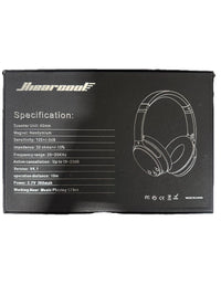Hearcool Wireless Over Ear Headphones ANC Bluetooth 4.1 Black