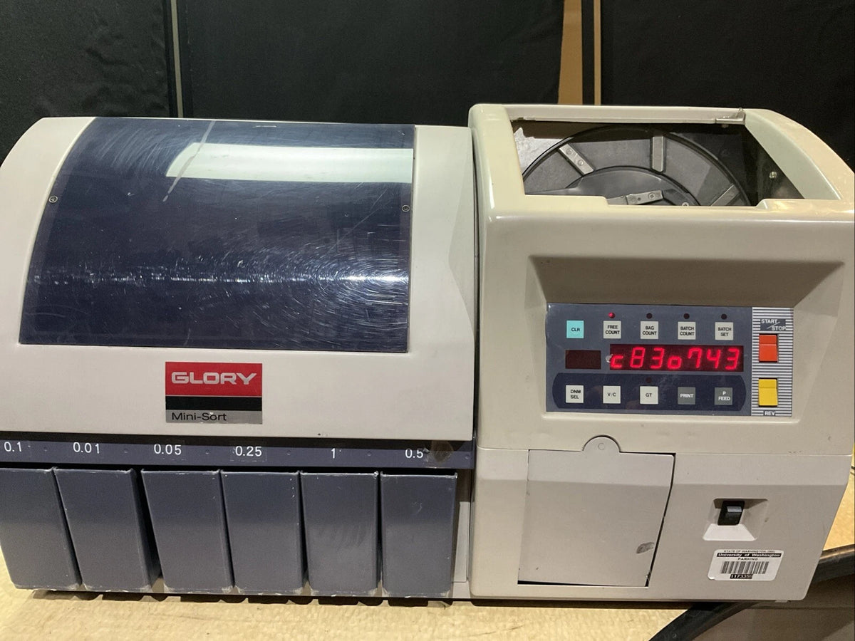 Glory Mini-Sort No. 9A4145 Coin Sorter It Sorts But Sometimes Gives An Error