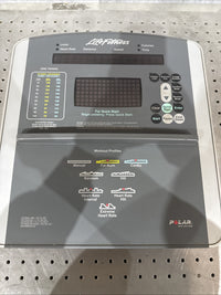 Life Fitness 93X Cross-Trainer Console with Electronics Polar HR - Cracked Edge