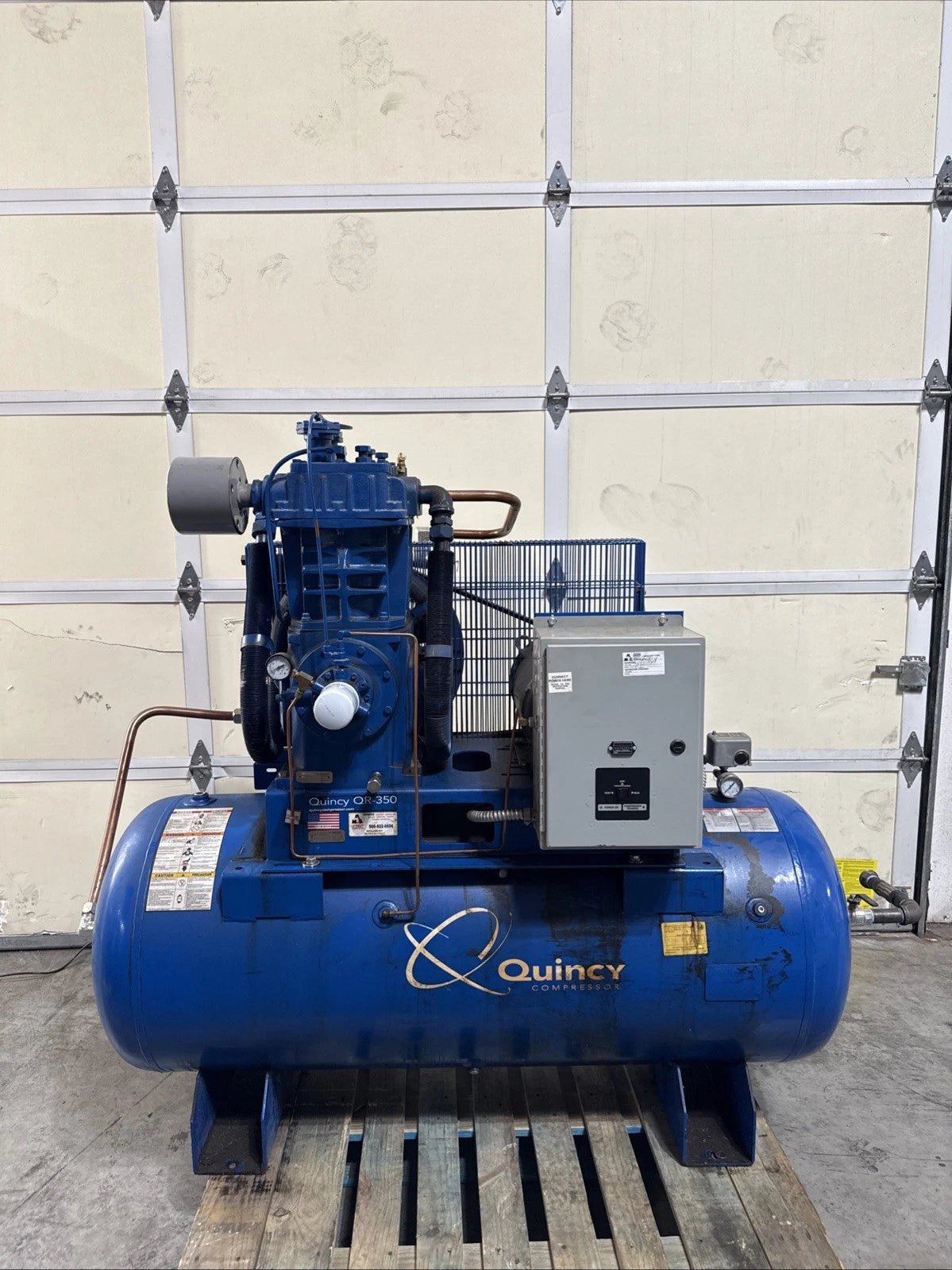 Quincy QR-350 Two Stage 18 HP Reciprocating Air Compressor