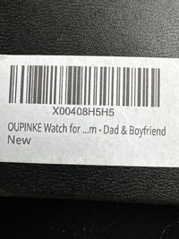 OPK Men's Analog Quartz Watch Black Stainless Steel Band