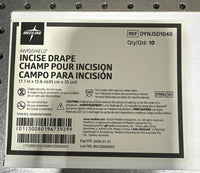 Medline InvisiShield Incise Drape 17.7” x 13.8” Sterile DYNJSD1040 Case of 10