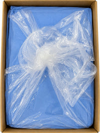 Medline NON24247B Bariatric Patient Gown Blue 72” x 45” Case of 25 Latex-Free