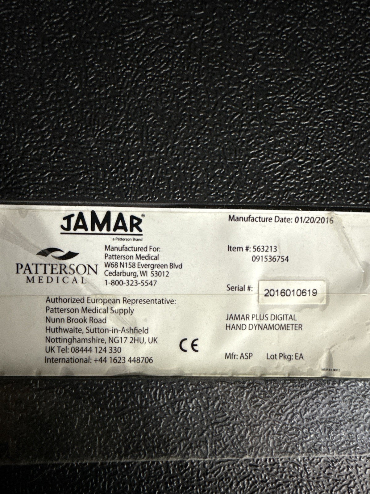 Jamar Plus + Digital Hand Grip Strength Tester Dynamometer In Case