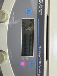 BECKMAN COULTER MICROFUGE 22R CENTRIFUGE Tested Working